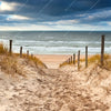 Led Wandbild Nordseekueste Wolken Panorama Zoom