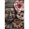 Xxl Wandbild Spiritueller Buddha Und Blumen Hochformat Motivvorschau