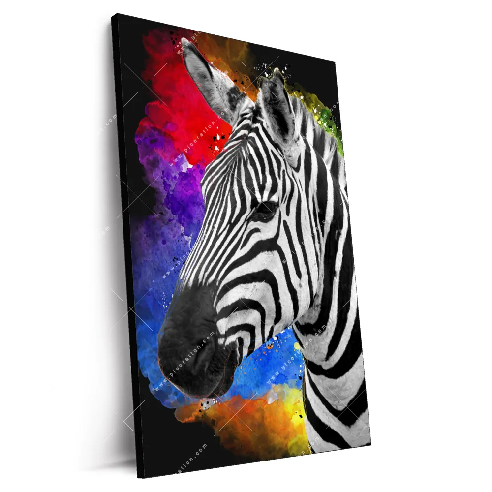 🖼️ XXL-Wandbild - Zebra Design - – Big No.1 Art im Hochformat Picoration® Pop Wall